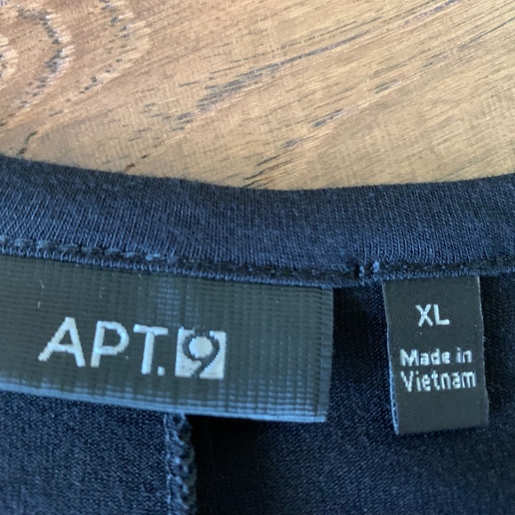 Apt. 9 Black Dolman Sleeve Beaded Neck Comfortable Soft Top Dressy Caree… - Picture 9 of 11